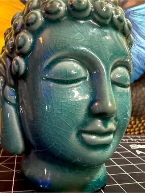 Eastern Enlightenment Buddha Head Statue Altar Statue